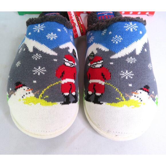 New REEF X TIPSY ELVES Light Up Melting Snowman Slippers Unisex M/7 W/9 - Picture 3 of 8